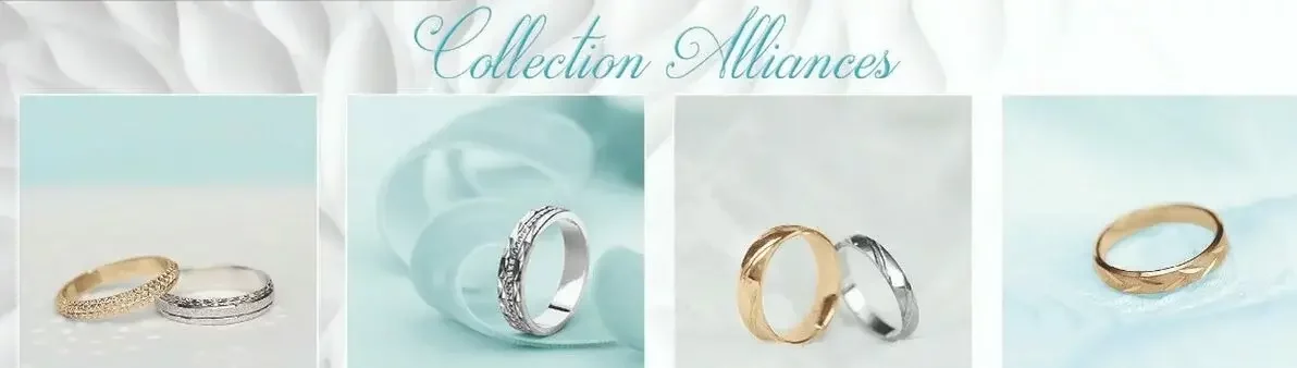 Découvrez nos alliances de mariage pour vos plus beau jour, à la Bijouterie Pinto !