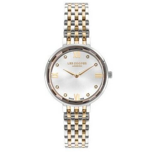 Montre Femme Lee Cooper LC07610.230 bicolore doré bracelet métal. Minimaliste, Chic, moderne. Livraison gratuite à partir de 100€.