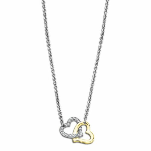 Collier acier Lotus Cœurs doré LS2117/1/2 femme fille ado