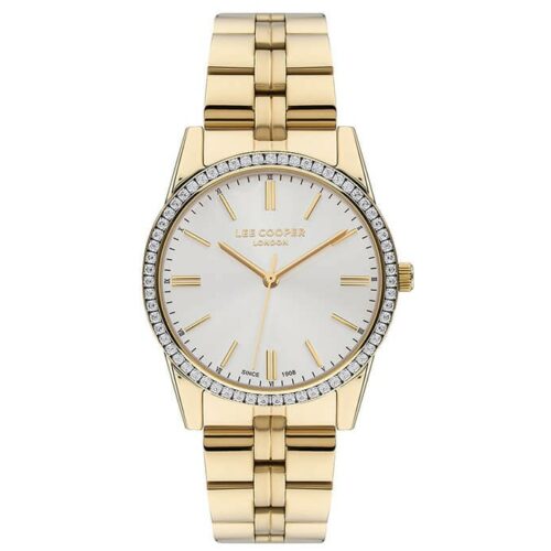 Montre Femme Lee Cooper LC07679.130 cadran strass doré métal. féminine, moderne. Bijouterie PINTO Jussey.