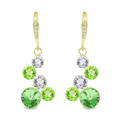 Boucles d'oreille Spark Pasteline vert G0582PE