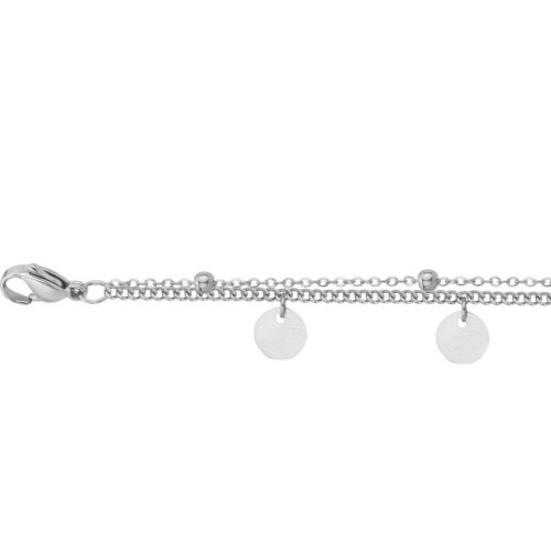 Bracelet acier pampilles pastille 831.332