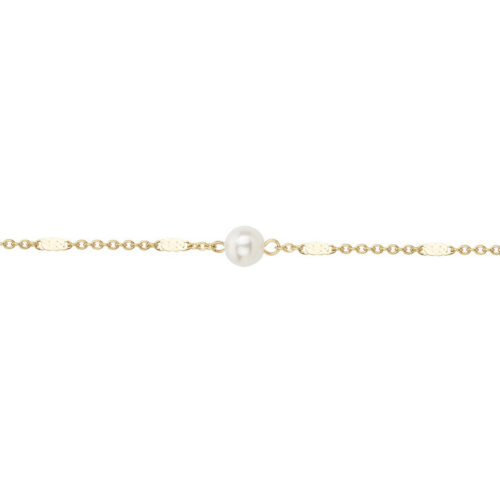 Bracelet acier Doré Perle 382-359