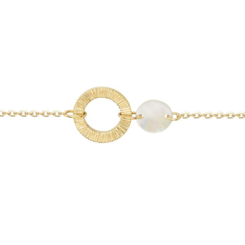 Bracelet acier Doré Nacre 832.363