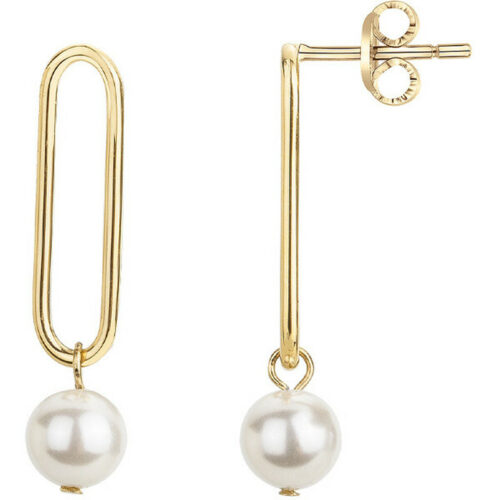 Boucles d'oreille acier Doré Perle 842.257 imitation