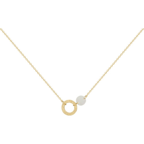 Collier acier Doré Nacre 872.228