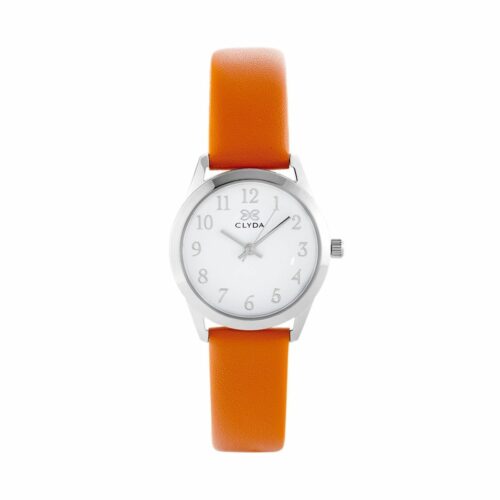 CLA815AWO montre femme cuir orange tout chiffres