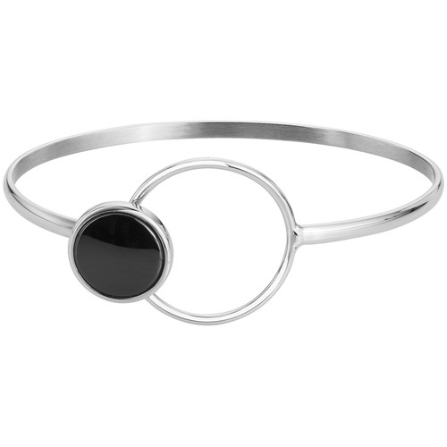 903 135 jonc cercle rond céramique noir ouverture cachée